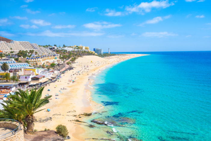 Beautiful,View,Of,Morro,Jable,Beach,(playa,Morro,Jable),-